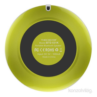 Thecoo BTD 531K zöld Bluetooth hangszóró PC