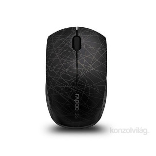 Rapoo "3300p SUPER MINI" wireless fekete optikai egér PC