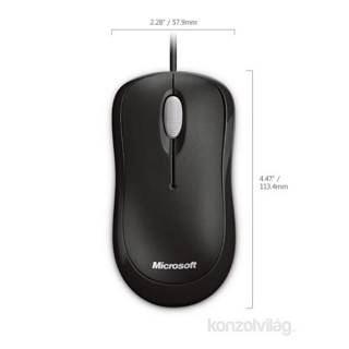 Microsoft Basic Optical Mouse Dobozos USB Fekete desktop egér PC