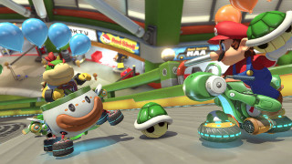 Mario Kart 8 Deluxe + Joy-Con Wheel kormány-tok pár Nintendo Switch