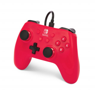 PowerA Nintendo Switch Vezetékes Kontroller (Rapsberry Red) Nintendo Switch