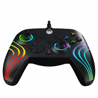 PDP Xbox Series X/S Vezetékes Kontroller - Afterglow WAVE audio lighting - Fekete (Xbox Series X/S) Xbox Series