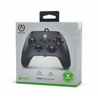 PowerA Xbox Series X|S, Xbox One, PC Vezetékes Kontroller (Black) Xbox Series