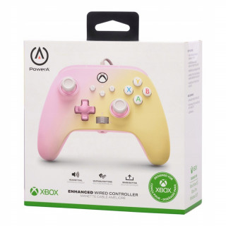 PowerA Xbox Series X|S, Xbox One, PC Vezetékes Kontroller (Pink-Lemonade) Xbox Series