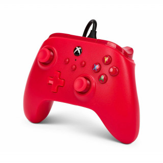 PowerA Xbox Series X|S, Xbox One, PC Vezetékes Kontroller (Red) Xbox Series